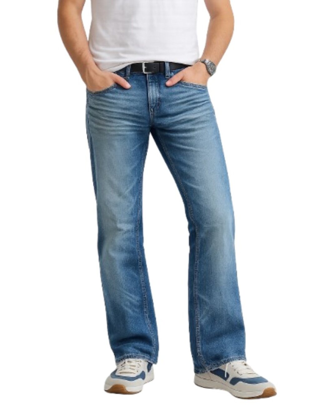 Banana Republic Men's Bootcut Jeans Size 35x34 Blue Medium Wash Denim Y2K